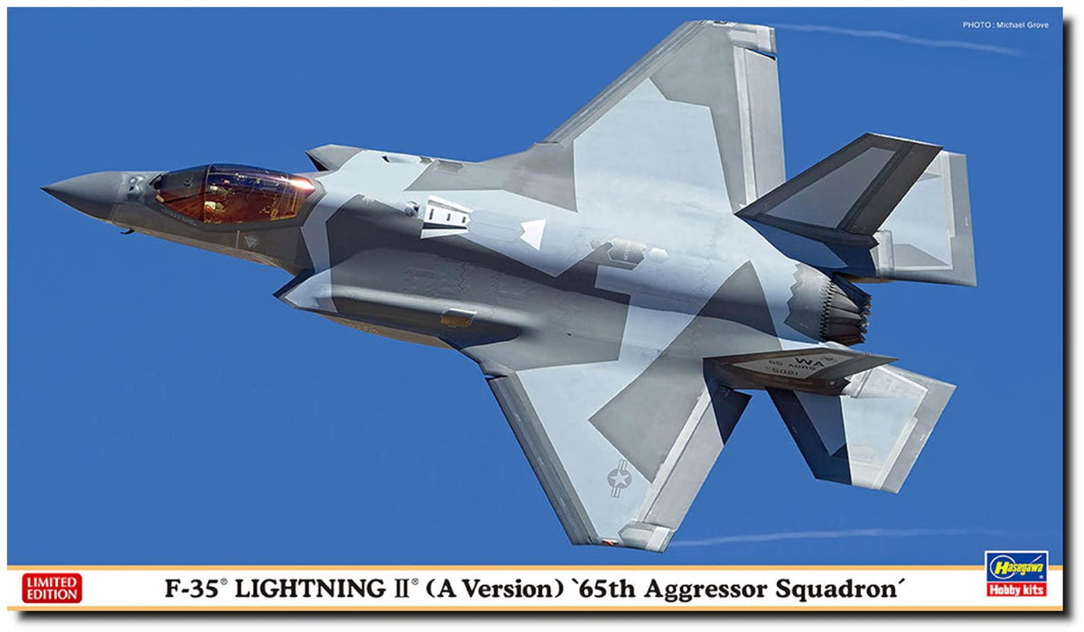 Hasegawa 02420 1/72 US Air Force F-35 Lightning II (A Type), 65th Agressor Squadron, Plastic Model