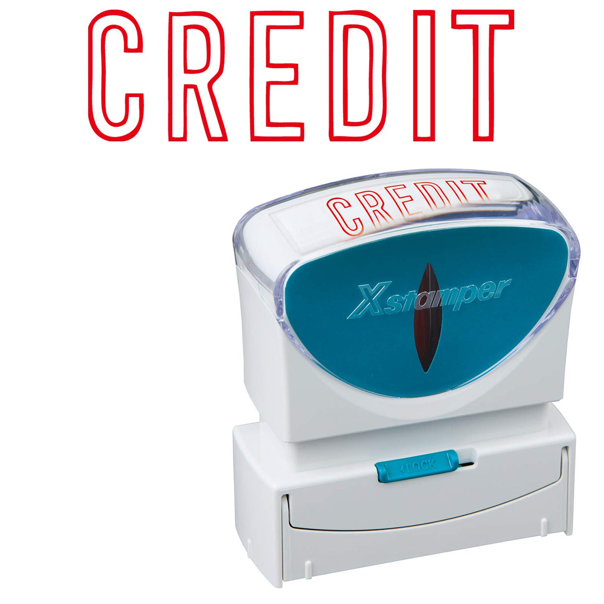 Shachihata CREDIBLE X2-B-10192 Capless Business Stamp, B Shape, Red