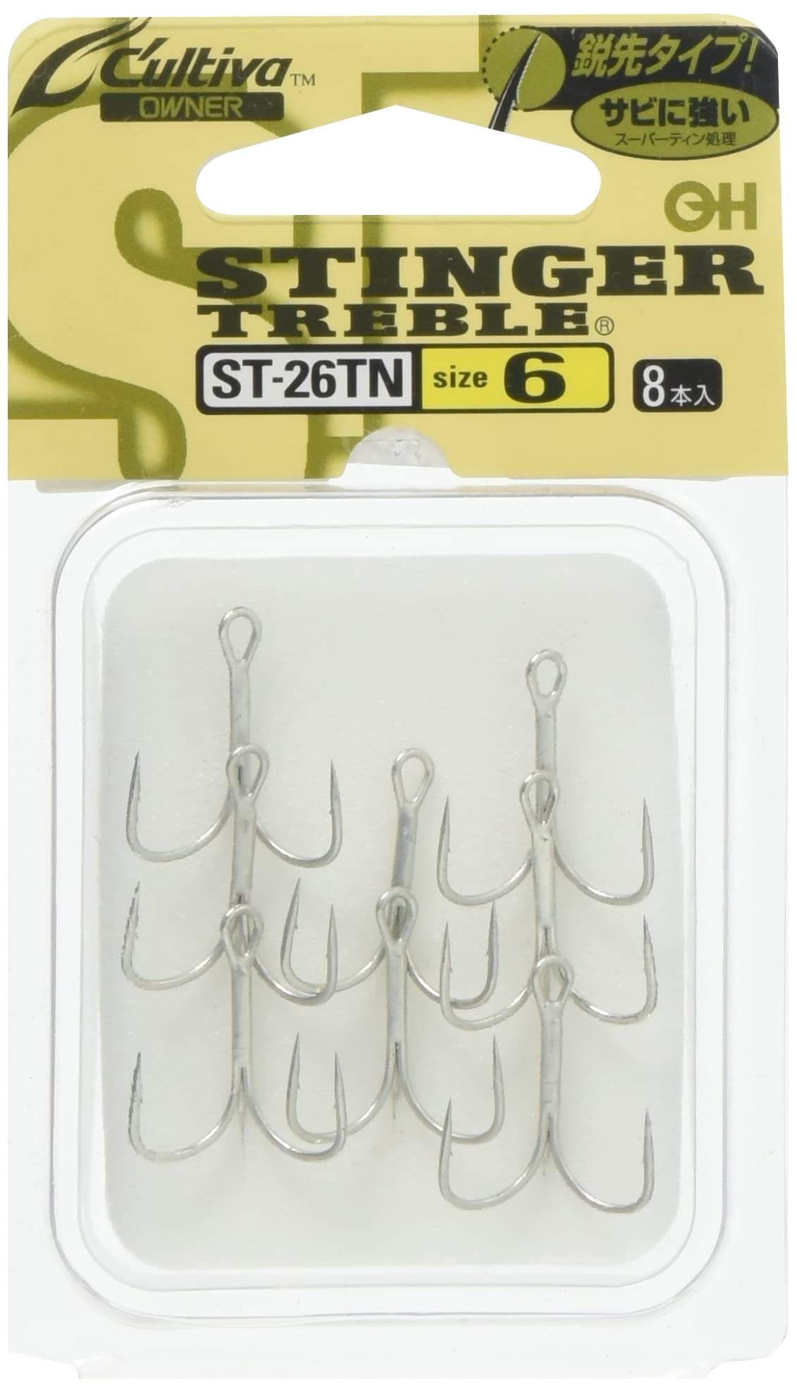 Owner ST26TN Triple Hook Stinger Triple Hook No. 6 11684
