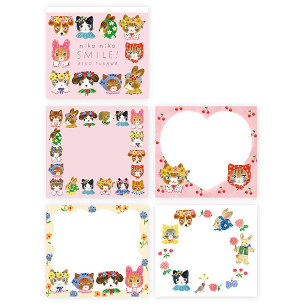 表現社 Expression Sha 22-940 Memo Block Memo, Aiko Fukawa Nikoniko SMILE!