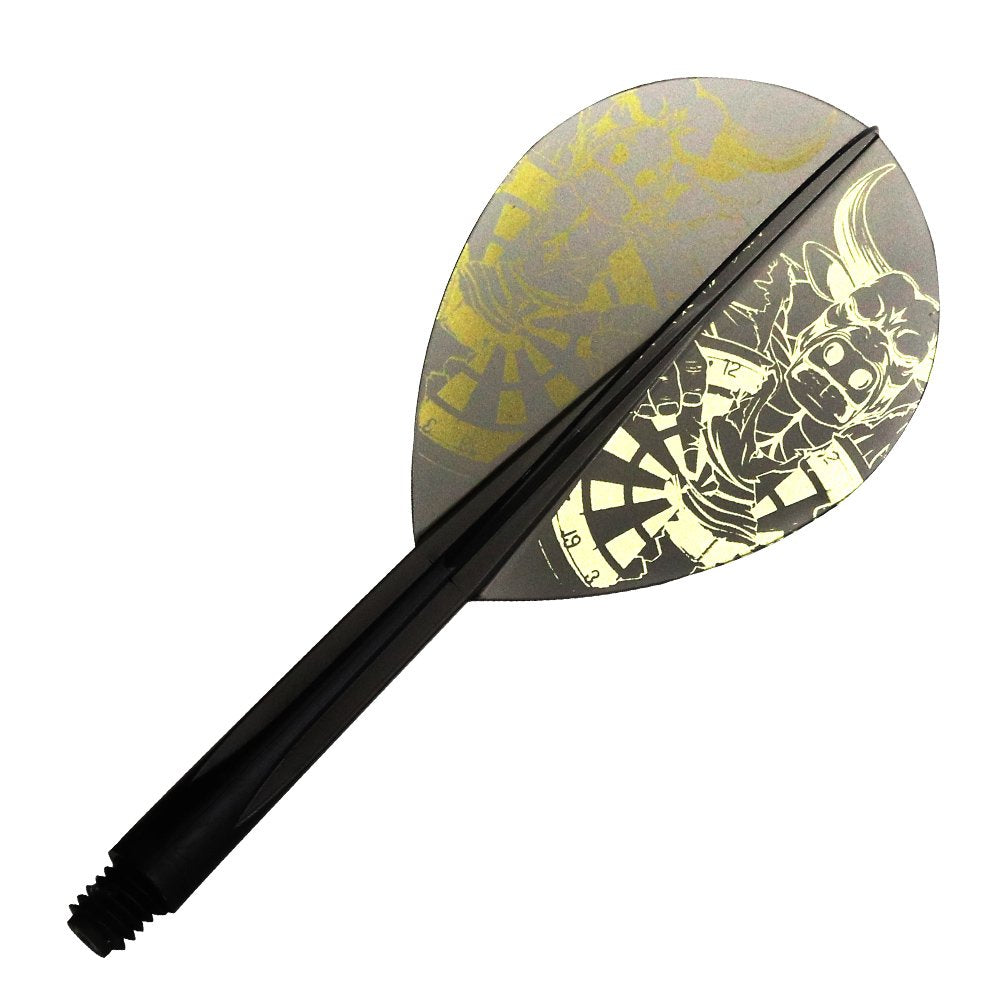 Dart Flight Condor Condor Bubalus James Bailey Model Shaft-Integrated TiTO Tito Teardrop L Clear Black