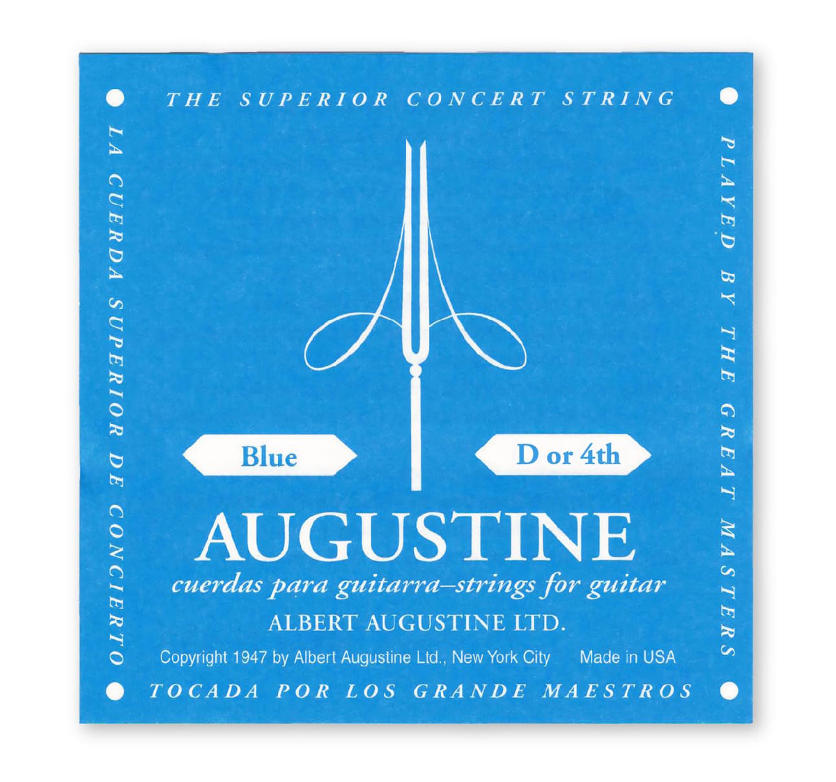Augustine Strings Classic Nylon Singles - Classical Guitar String - High Tension 4th or D String - 1 Guitar String