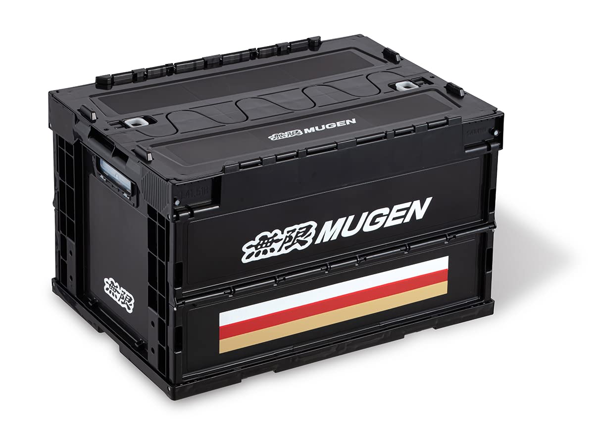 MUGEN 90000-XYL -800A-Z4 Folding Container, Standard, M, Black