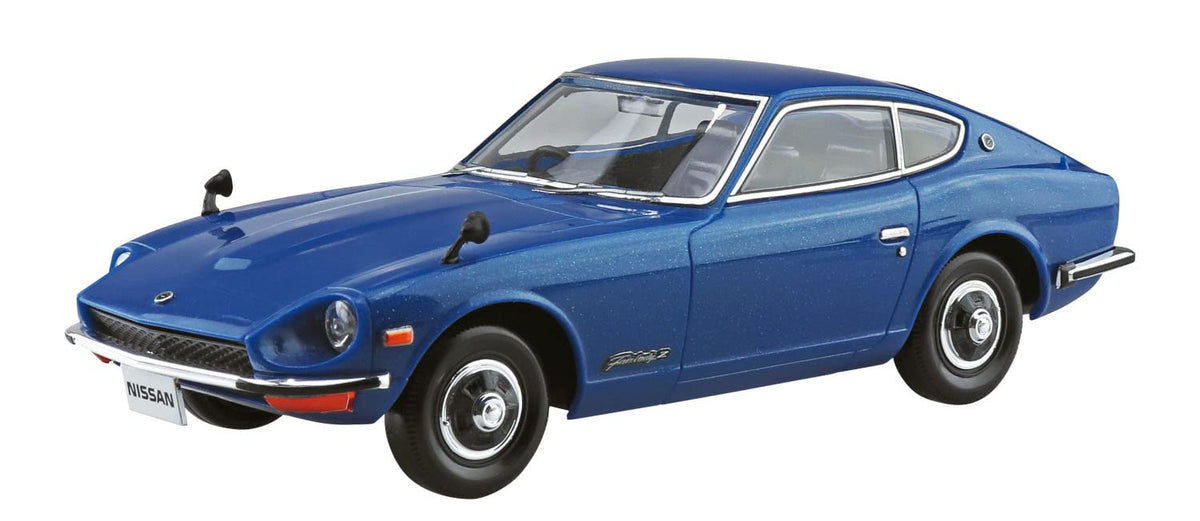 Aoshima Bunka Kyozai 1/32 The Snap Kit Series Nissan S30 Fairlady Z Blue Metallic Color Coded Plastic Model 13-E