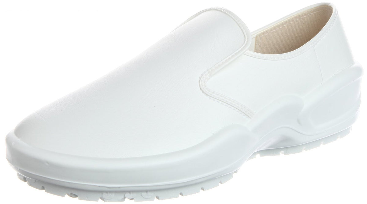 CHEFMATE α-7000 Unisex Chef's Slip Resistance Shoes for Kitchen Work (27.0, White)