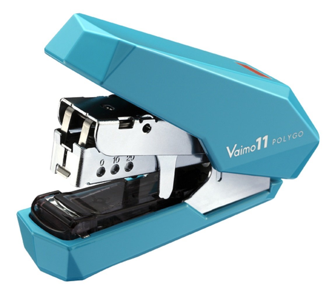 Max HD-11SFLK/B Stapler Bimo 11 Polygo, 40 Sheets, 50 Pieces, Blue