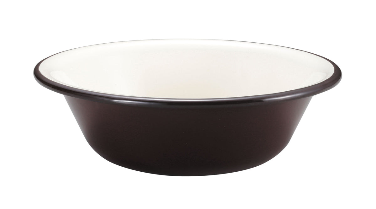 Captain Stag UH-518 Enamel Bowl for BBQ 6.3 inches (16 cm), Brown