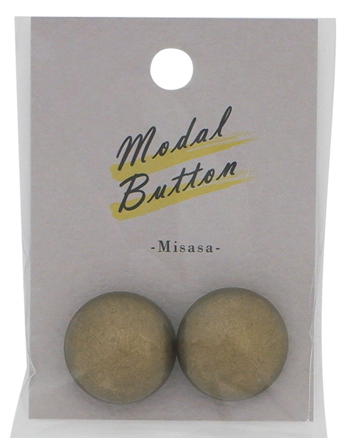 Misasa MB304 Metal Buttons, 0.8 inches (21 mm), Pack of 2, Col. Antique Gold