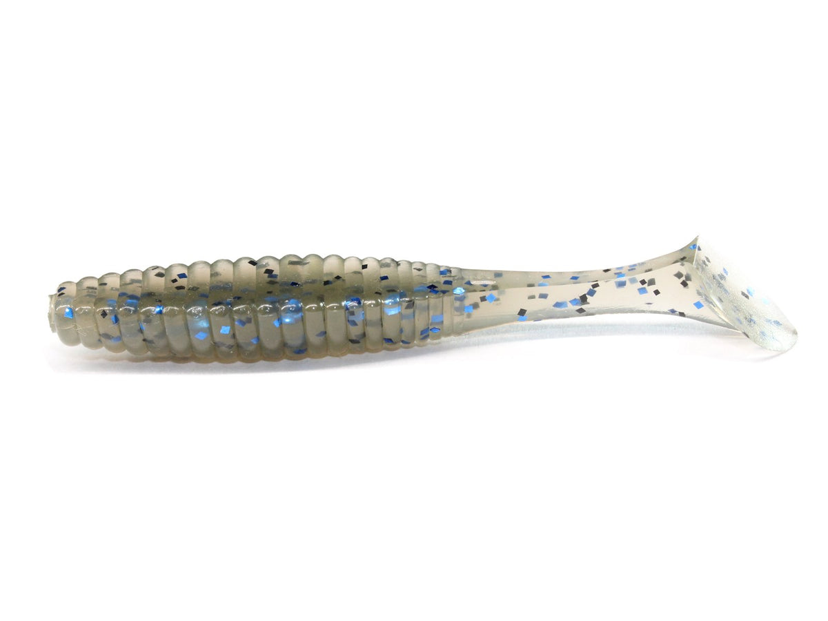 HIDEUP Worm Stagger Original 2" Cinnamon/Blue Flake #113 Lure