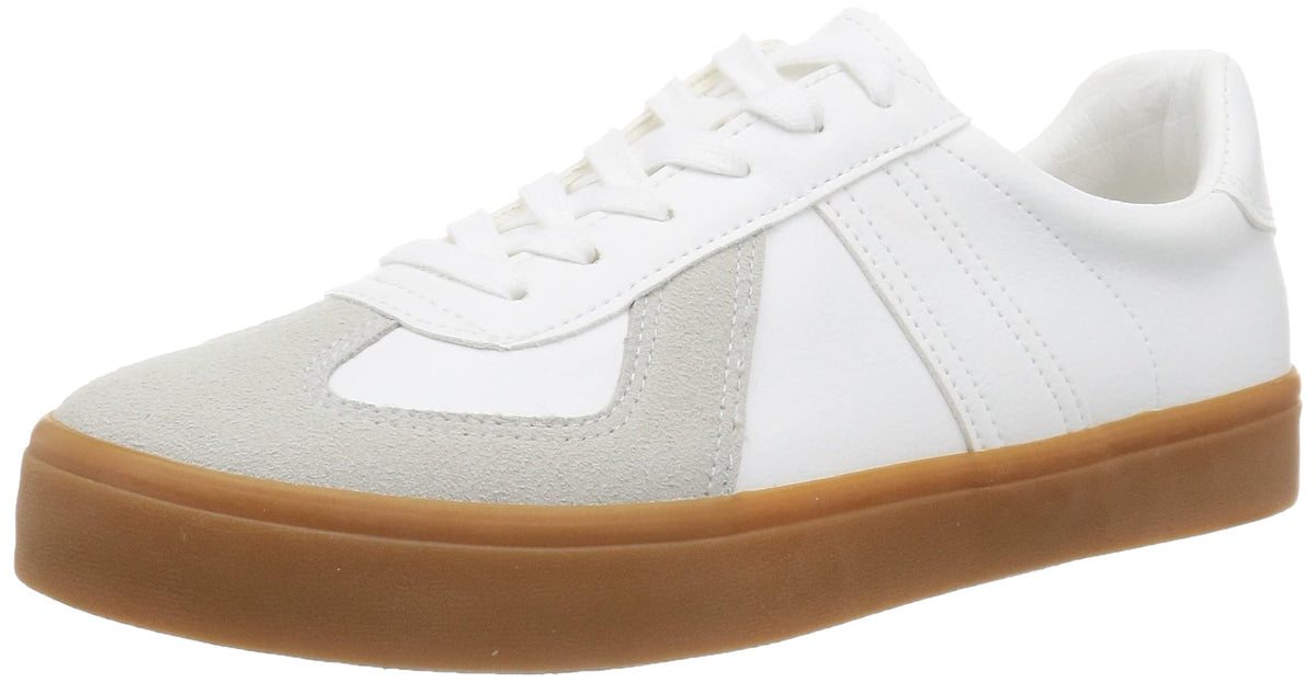 SANA Plus 2404 German Military Replica Sneakers, Men's, Women's, Gumsole, White, US Men's Size 8.5 (26.5 cm), 3E