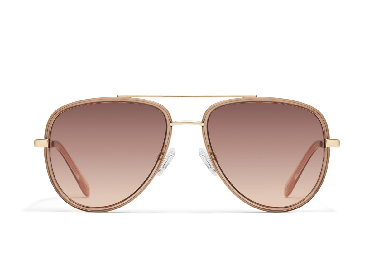 QUAY - Sunglasses for Men & Women, Oversized Sunglasses with UV Protection (All In Medium, Doe/Brown Fawn)