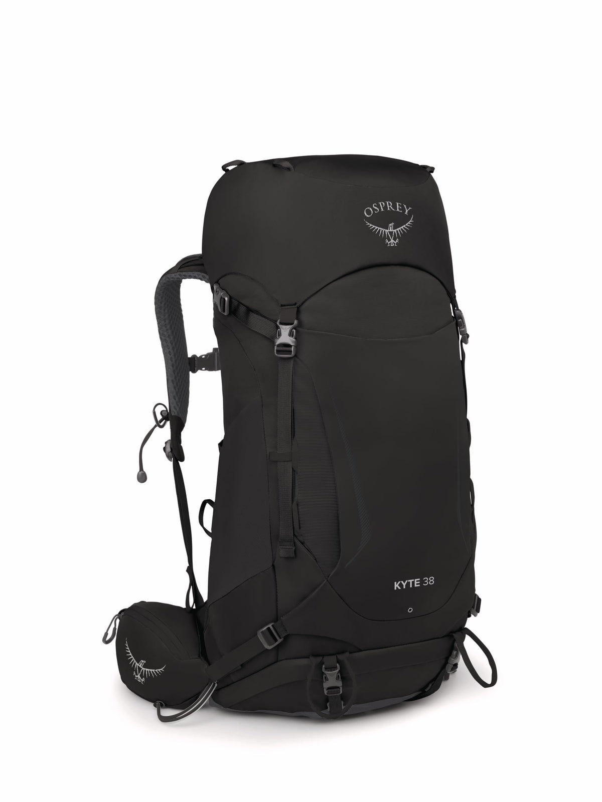 Osprey Kyte 38L Women's Backpacking Backpack with Hipbelt, Black, WM/L