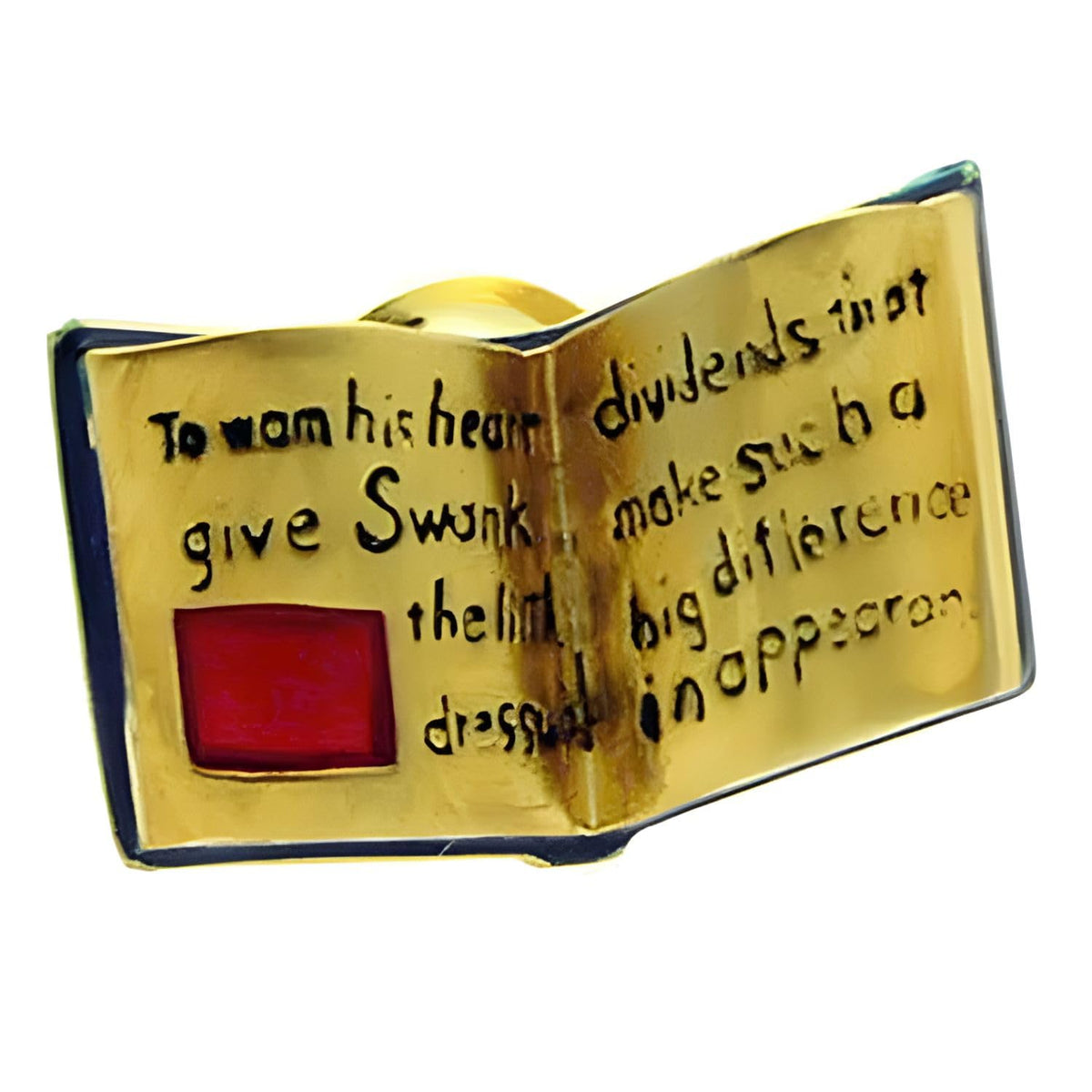 Books (Gold) Book Swank Award Pin P0182