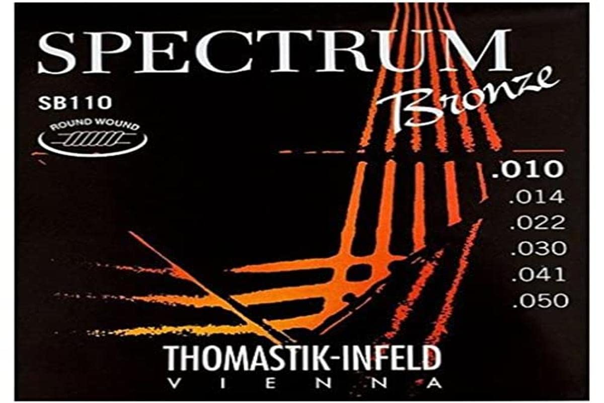 Thomastik-Infeld SB110 Acoustic Guitar Strings, Spectrum Series 6 String Set (10-50) E, B, G, D, A, E