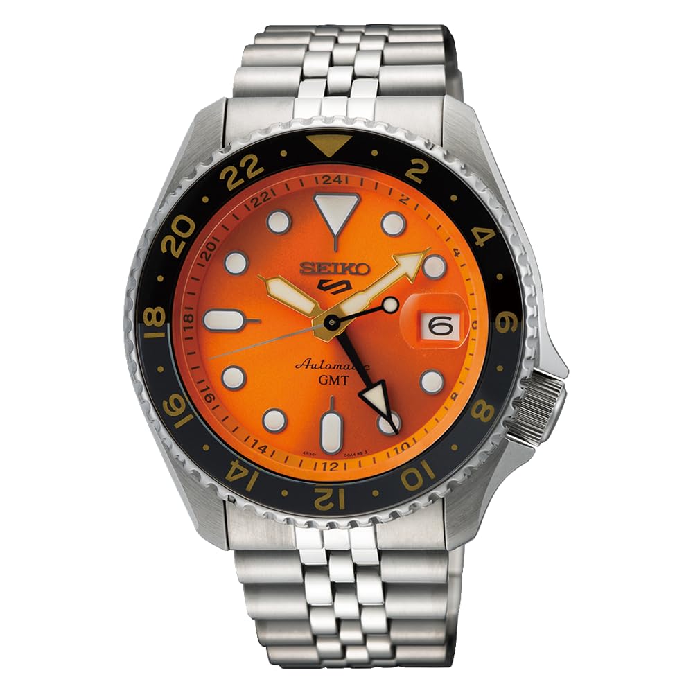 Seiko Sports Style GMT Wristwatch, Orange, 1, GMT