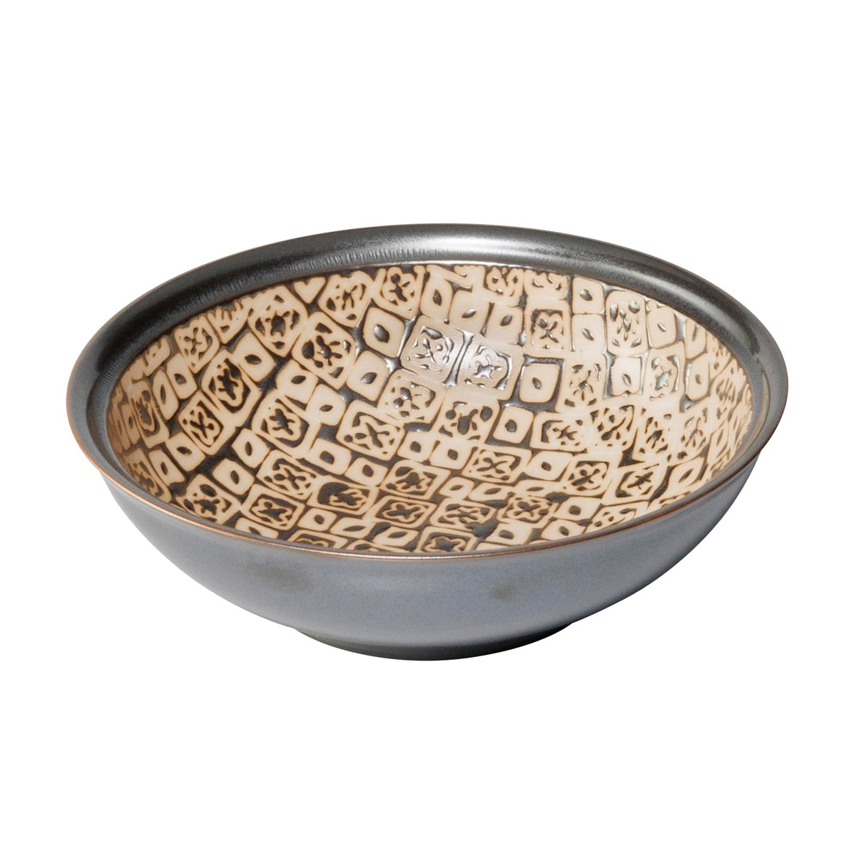 Mino Ware 132-0005 Small Bowl, Dish, Microwave, Dishwasher Safe, Dishware, Seeds, Approx. 5.5 inches (14 cm), Made in Japan