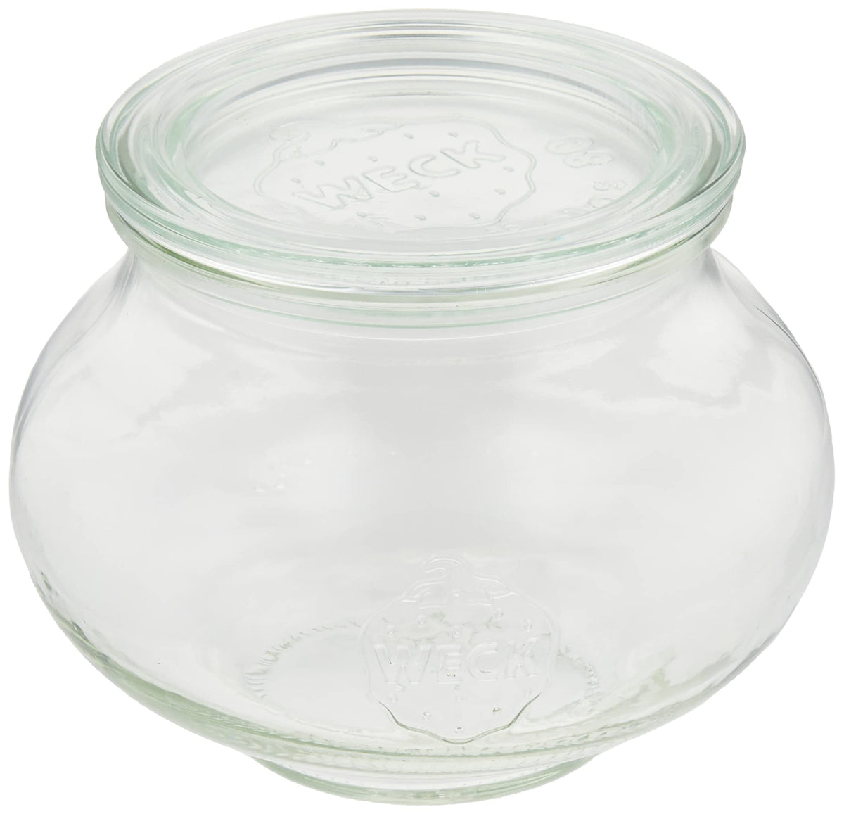 マークスインターナショナル Marks International WE-901 WECK Glass Storage Container, Deco Shape, 19.7 fl oz (550 ml)