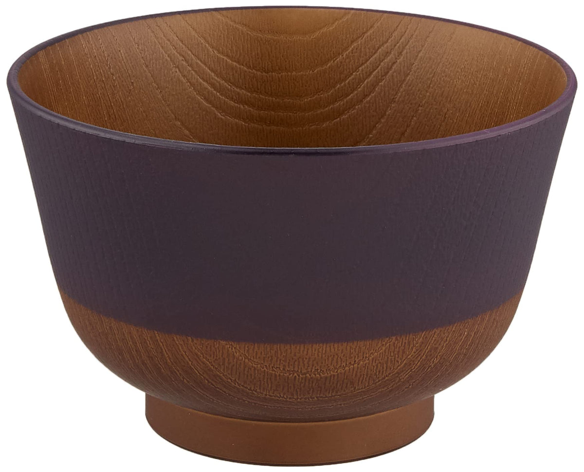 カノー(Kano) Kaneau 73716 Japanese Traditional Color Feather Coating Soup Bowl, Eggplant, Navy Blue