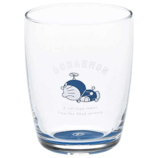 金正陶器(Kaneshotouki) Doraemon 011147 Glass, Glass, Tumbler, Cup, S, Approx. 9.2 fl oz (260 ml), Bottom Color, Indigo, Made in Japan