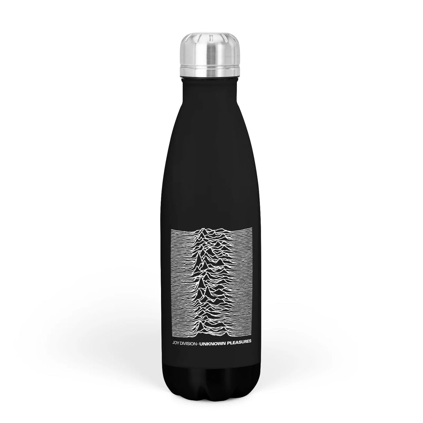 Rocksax Joy Division Unknown Pleasures Vacuum Insulated Stainless Steel Water Bottle – 16.9 fl oz Hot and Cold Rock Band Collectible Drink Bottle – 500 mL Capacity