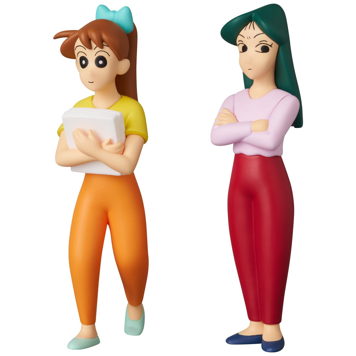 Medicom Toy UDF Ultra Detail Figure No. 857 Crayon Shin-chan Series 5 Yonaga Sensei & Matsuka Sensei Total Height Approx. 3.6 inches (91 mm), Non-Scale, Painted and Assembled Figure