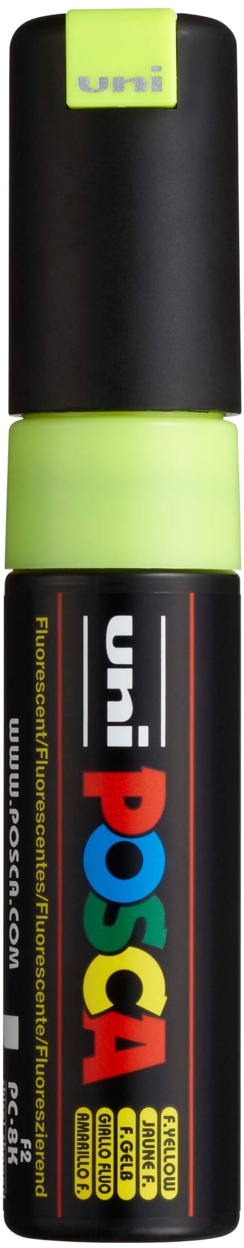 Posca Acrylic Paint Marker, PC-8K Broad tip, Fluorescent Yellow (PX107557000)