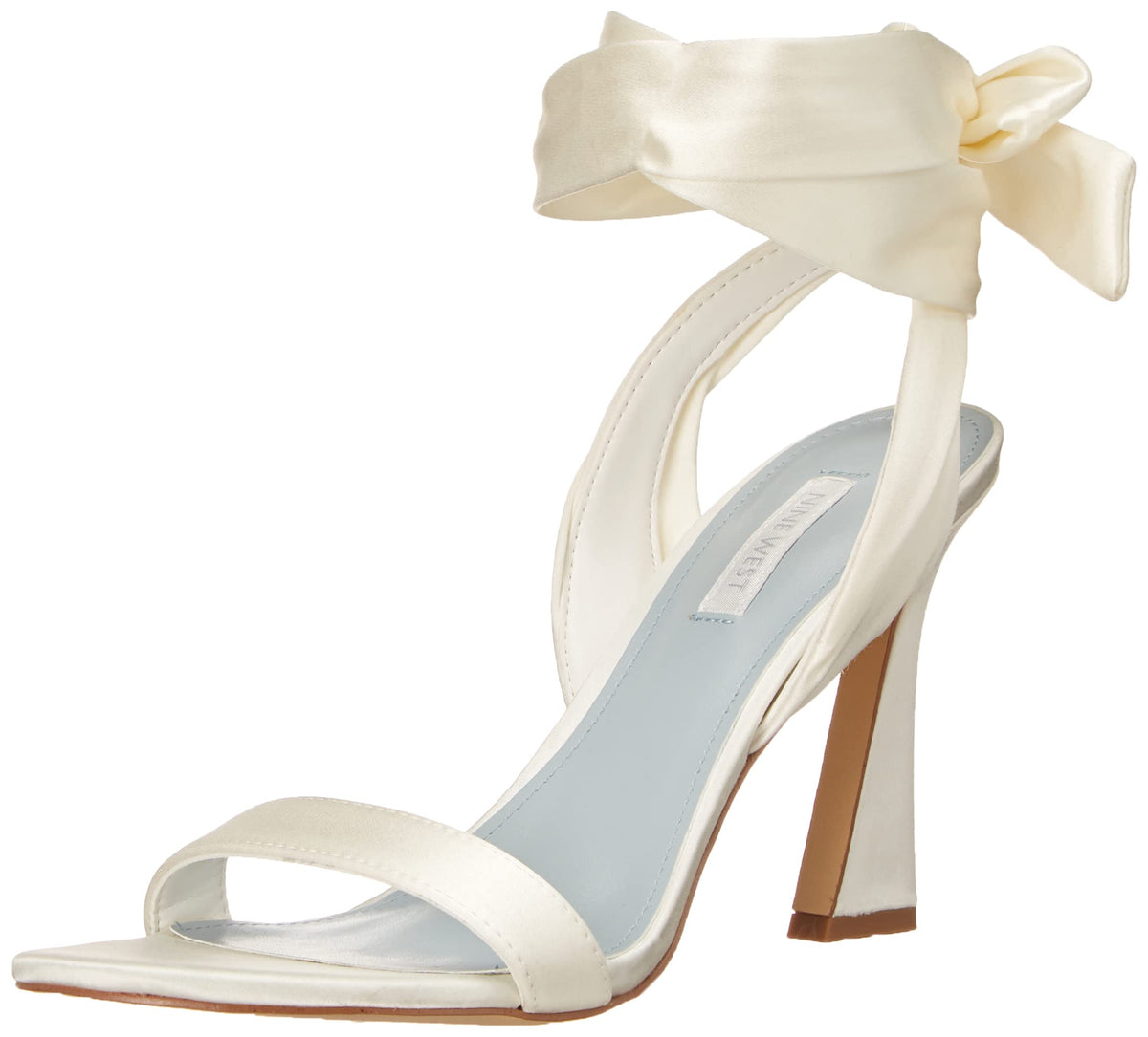Nine West Women's Kelsie7 Heeled Sandal, Ivory, 7.5