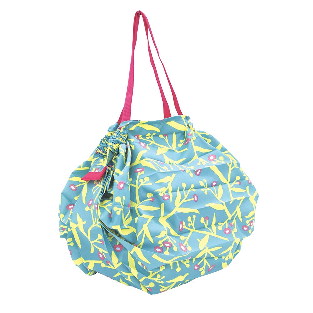 Marna S411KU Shupatto Compact Bag, M, Flower Flowers, Instantly Foldable Eco Bag