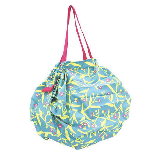 Marna S411KU Shupatto Compact Bag, M, Flower Flowers, Instantly Foldable Eco Bag