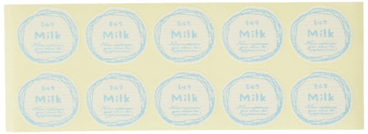 Cotta Seal Natural Flavour Milk White Light Blue 2.9 X/3.2 cm 67137 100 Piece Set of 100