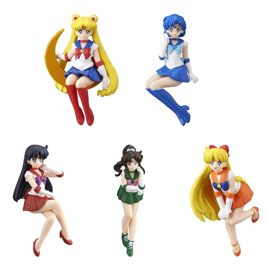 Gashapon Sailor Moon Landed Sitting Desktop Decorate Your Desk Figure Set of 5