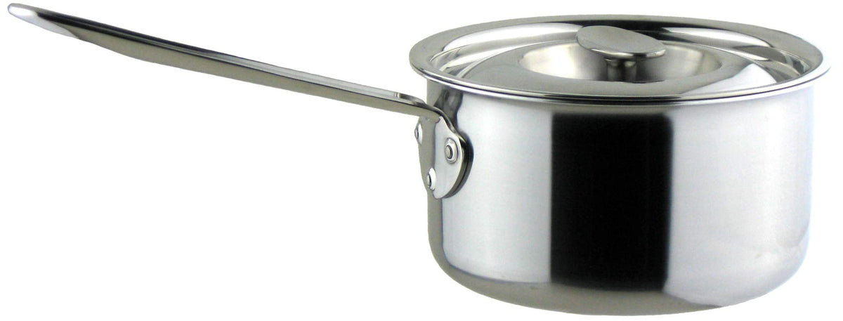 Nagao TOWA Single-Handle Pot, 6.3 inches (16 cm), Aluminum Clad Triple Layer Steel, Induction Compatible, Made in Japan