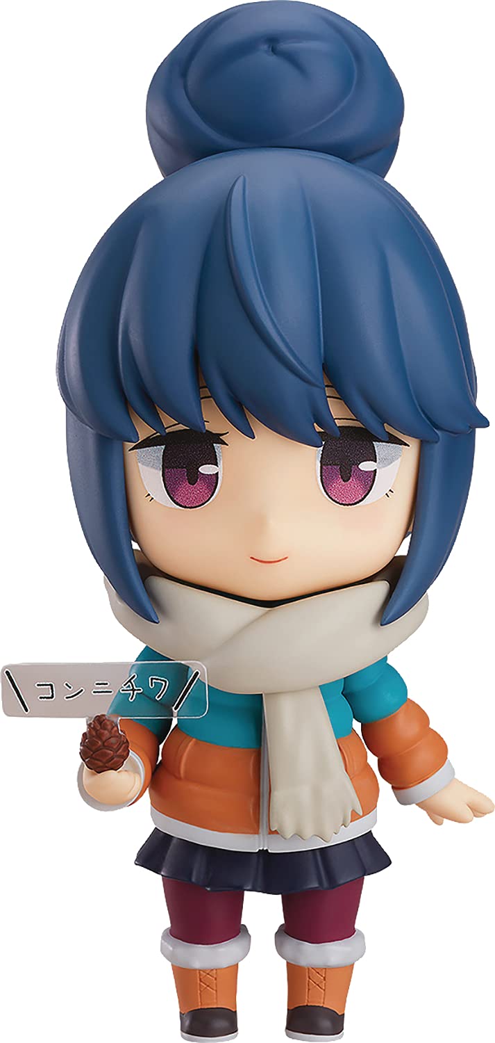 Max Factory Laid-Back Camp: Rin Shima (Deluxe Version) Nendoroid Action Figure, Multicolor
