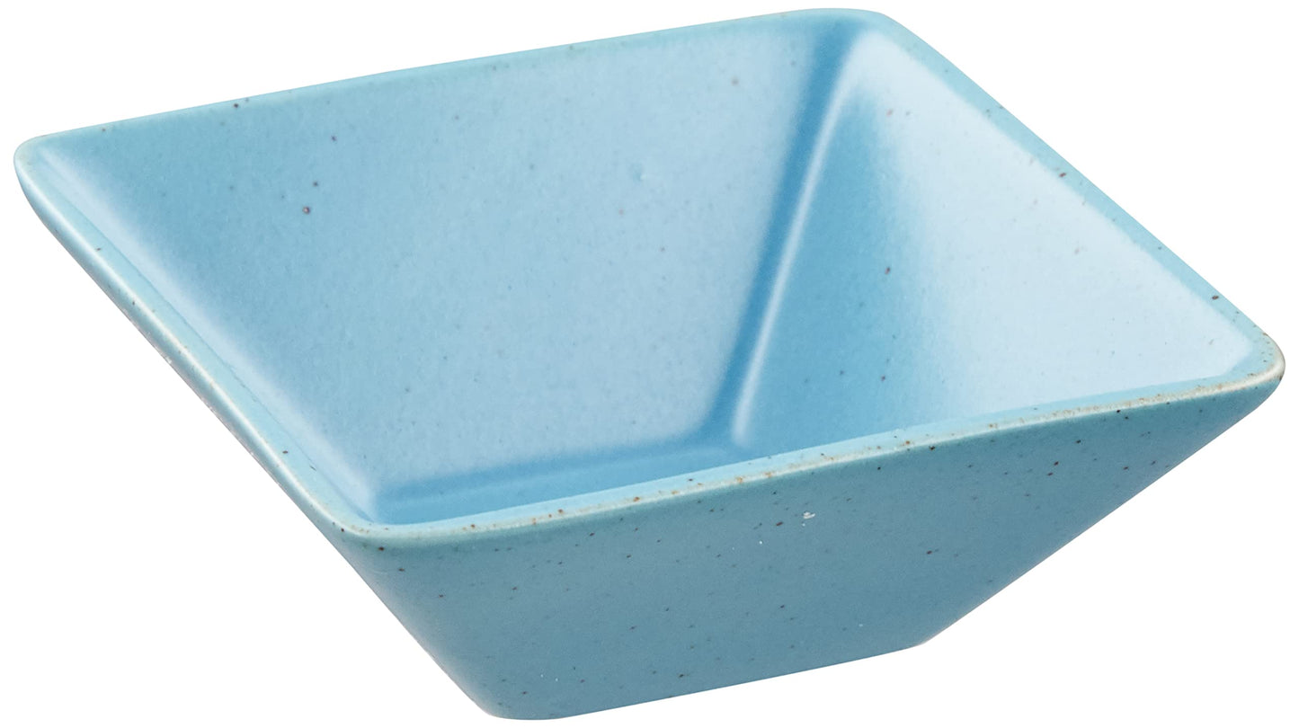 TAMAKI T-937679 Casane Square Bowl, S, 3.3 inches (8.5 cm), Width 3.3 inches (8.5 cm), Depth 3.3 inches (8.5 cm), Height 1.3 inches (3.4 cm), 3.4 fl oz (100 ml), Turkish Blue