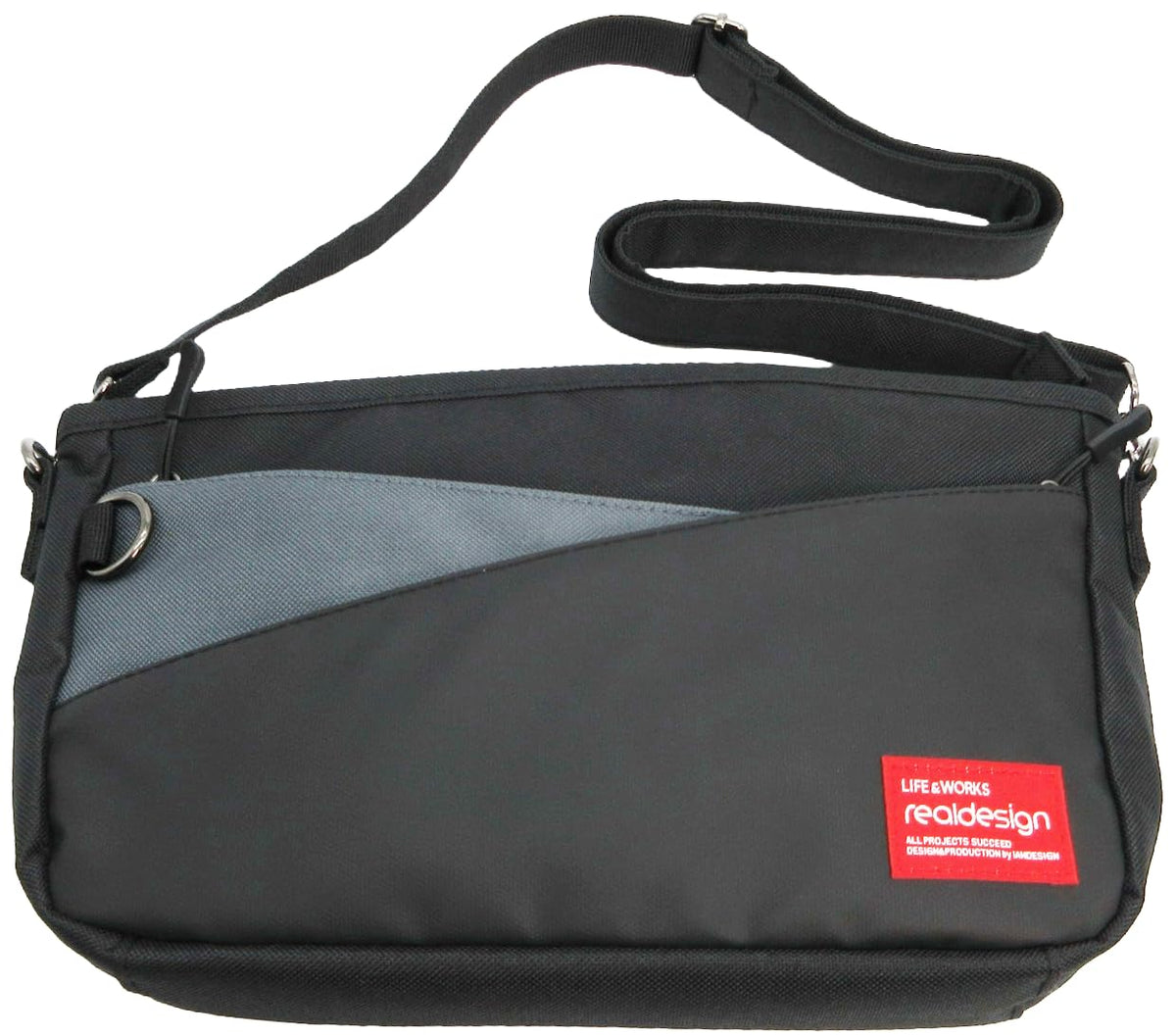 Real Design(リアルデザイン) Men's Bag, Gray, W32×H22×D7(cm)