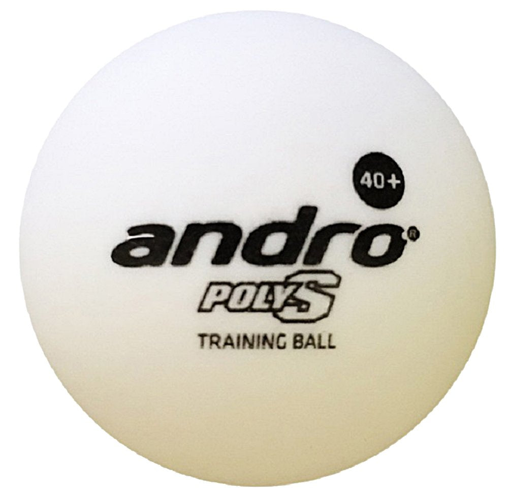 Andro 162230 Table Tennis Practice Training Balls, Poly, S, 40mm (6 Dozen)