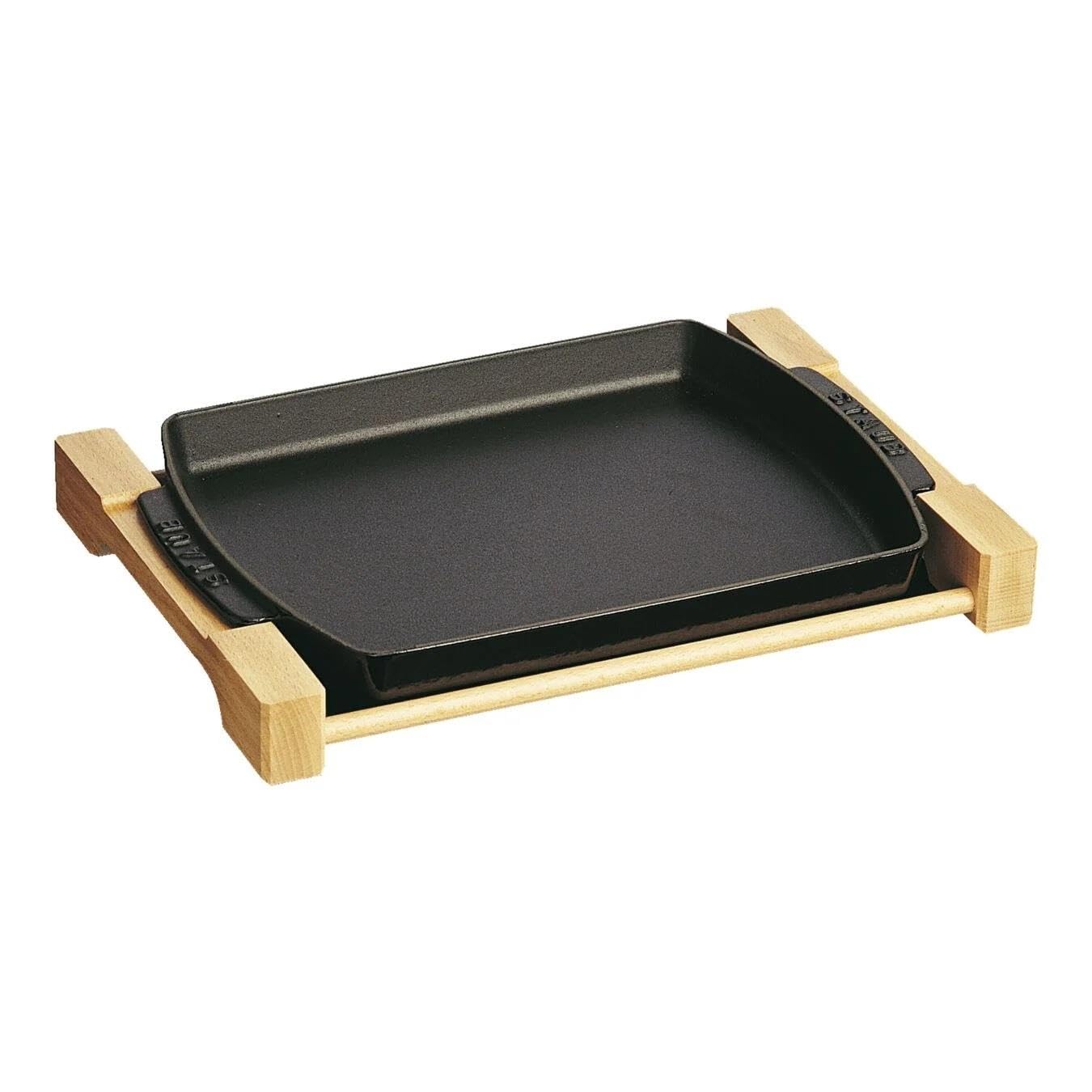 Staub 1205223 Wooden Plate, Black