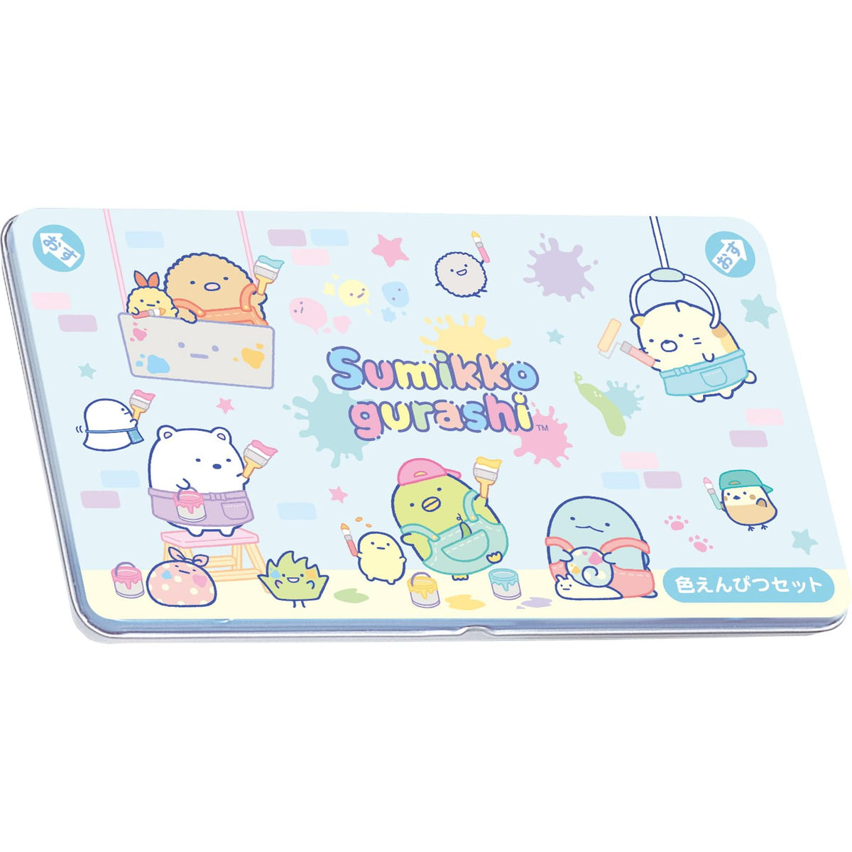 San-X PH18502 Sumikko Gurashi Colored Pencils, 12 Colors, B Pattern