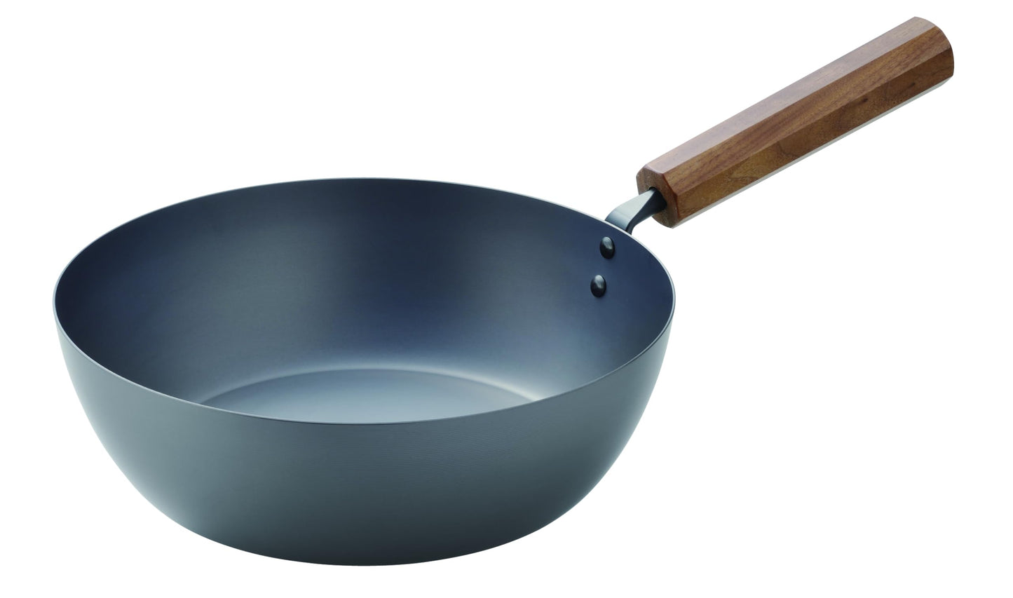 My Commitment Iron Pot Series, Frying Pan, 9.4 inches (24 cm), Deep, Nitriding Treatment