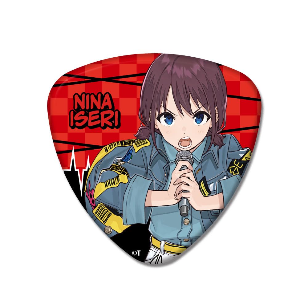 TV Anime Girls Band Cry (Nina Iseri) Pick Type Can Badge A