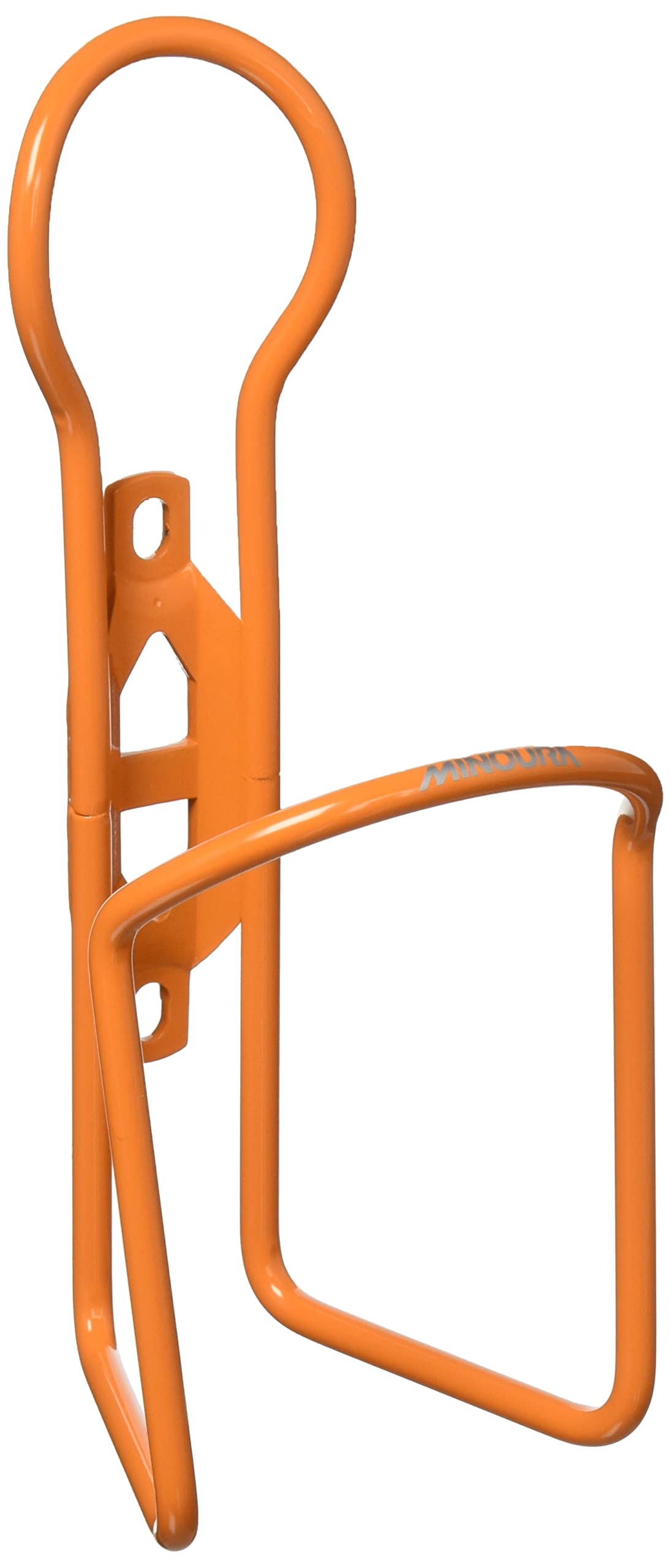 Minoura PC-500 Bicycle Plastic Bottle Cage/Drink Holder, Mini 2, 16.9 fl oz (500 ml) PET Bottle Cage, Orange (Powder Coat Finish)