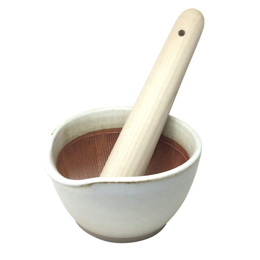 元重製陶所(Motoshige Seitoujo) Ishimiyaki Moto Shige, Made in Japan Mortar, 11cm, White