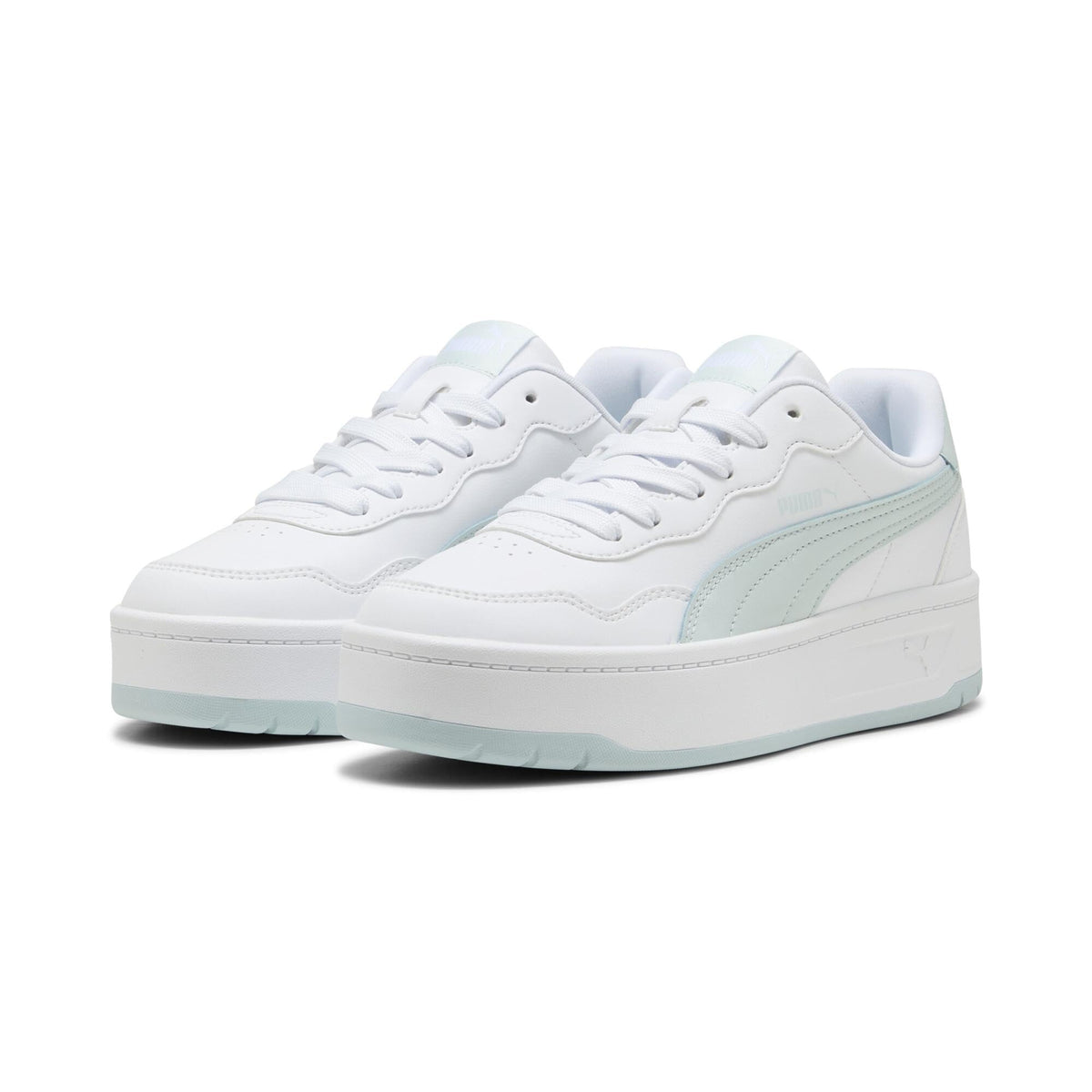 Puma 400368 Women's Sneakers Coat, Rally Sky, 25 Fall/Winter Color Puma White Sea Glass (09), 23.0 cm
