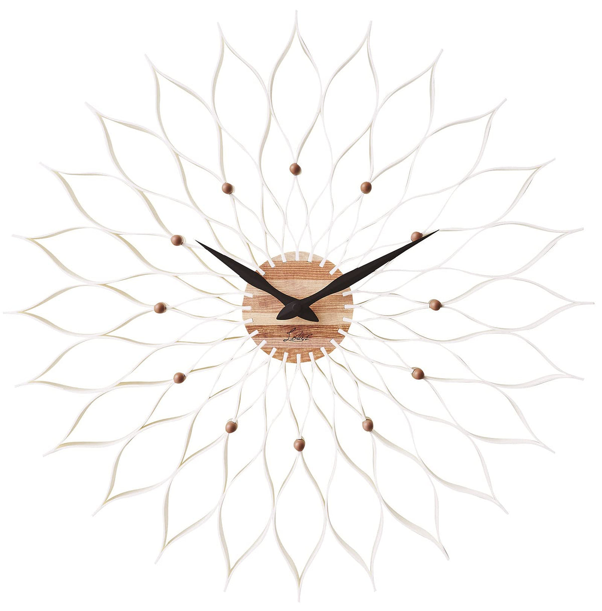 Interlocking Form (INTERFORM INC. ) Wall Clock leffard – rufa-ru – WH (White) CL – 9903wh CL – 9903wh