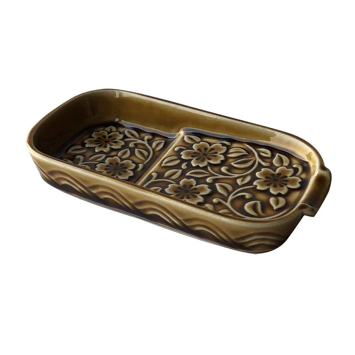 Hasami Ware 10280 Sarasa Komame Plate (Soy Sauce Plate), Amé