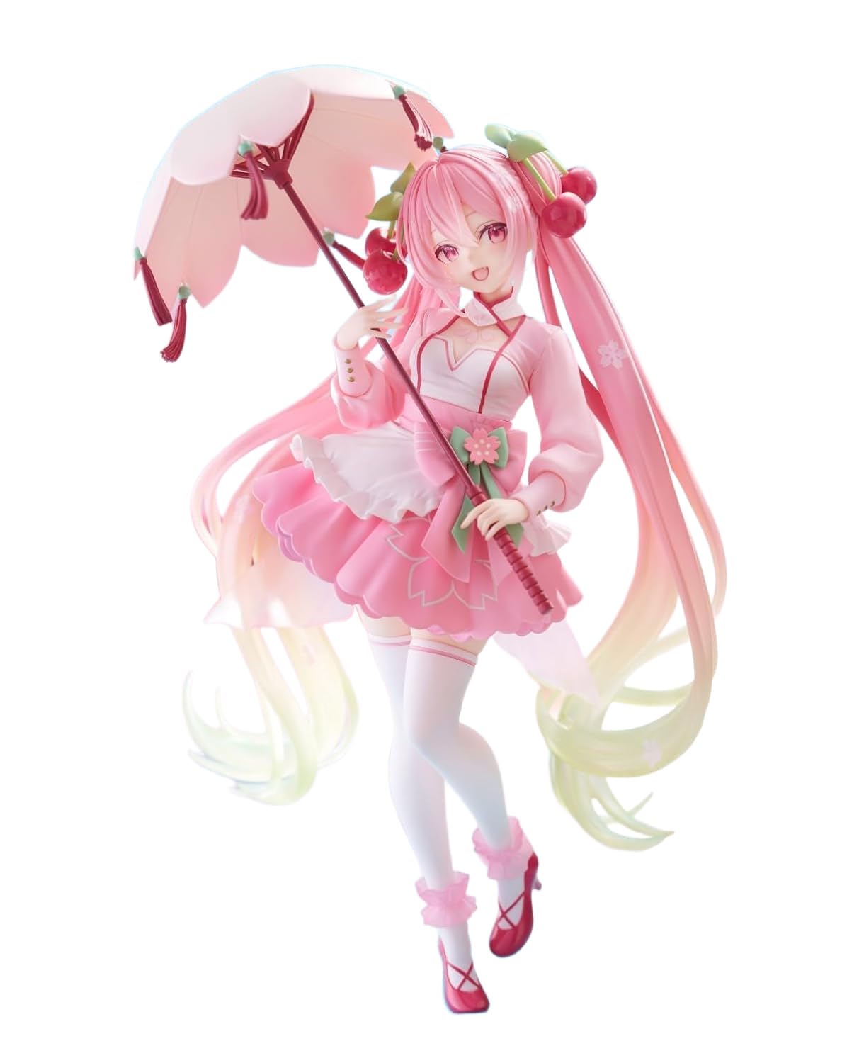 ONLY FROM JAPAN Hatsune Diva Collectible Statue with Stand Anime Collection (Sakura Dress Ver)