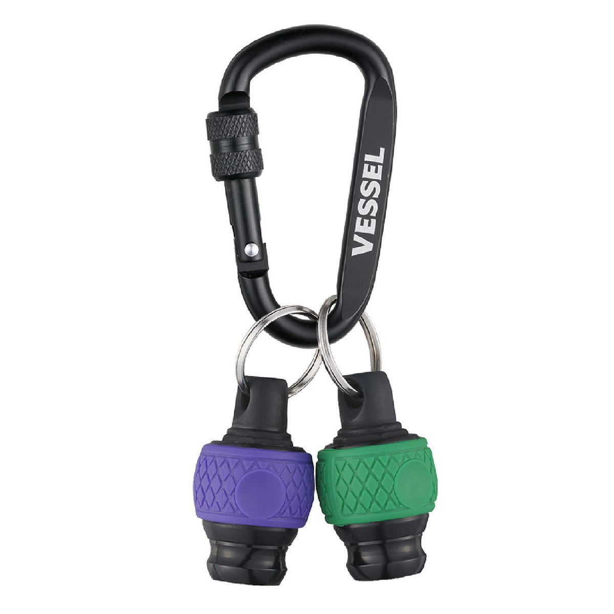 Vessel QB-22K2GV Ball Grip Quick Catcher, Set of 2 (Green/Purple) Bit Holder