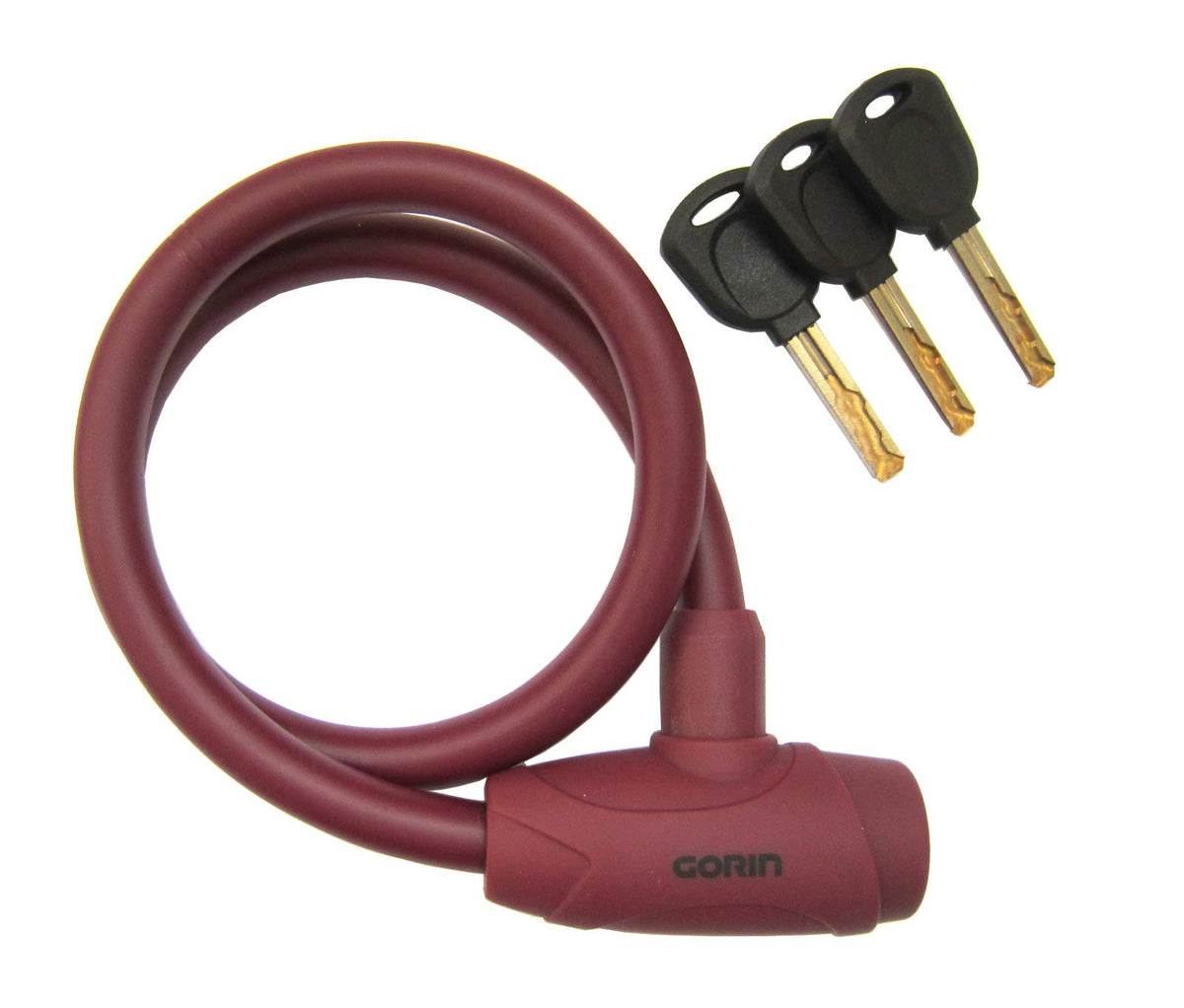 Gorin G227W Wire Lock, Diameter 0.5 x 23.6 inches (12 x 600 mm), Red (BN)