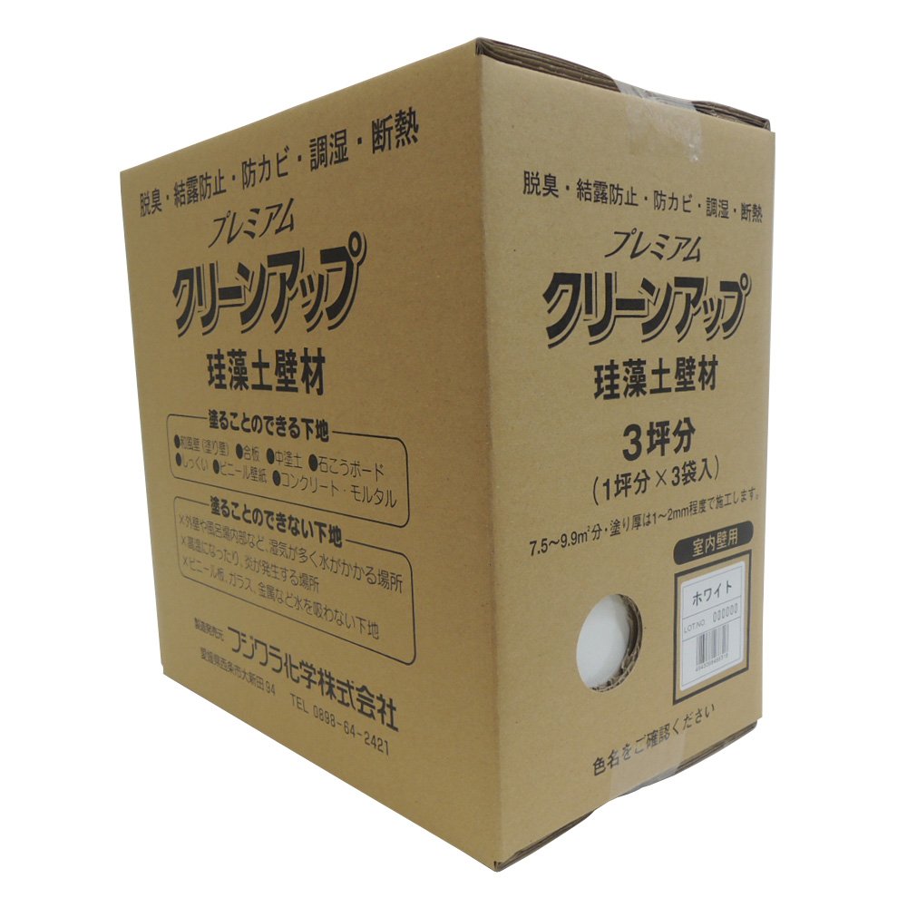 Fujiwara Chemical Premium Cleanup Diatomaceous Earth Wall, white, -