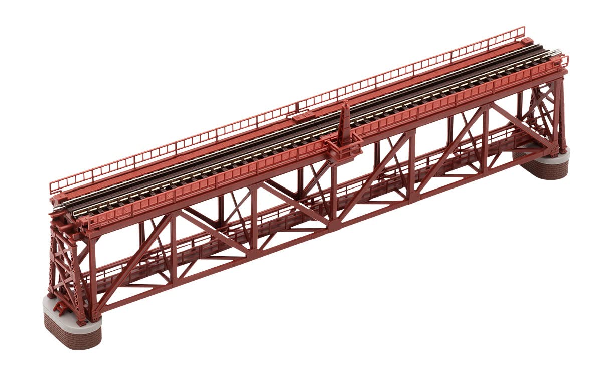 TOMIX N Gauge Top Road Single Line Truss Railway Railway S280 (F), Red (Renga Bridge Legs and 2 Pieces) 3266 Railway Model Supplies